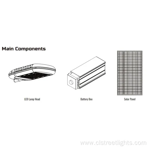 Solar-Powered LED Split-Type Street Light